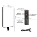 Miniatyrbillede 2 af 2: LED Video Fill Lampe Lys, Justerbar Farvetemperatur, Fjernbetjening Betjening,Panellys