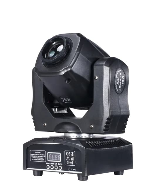 LED Moving Head Lys, 75W Super Lys, 3 Prism Gobo Stråle, 1 stk 75w