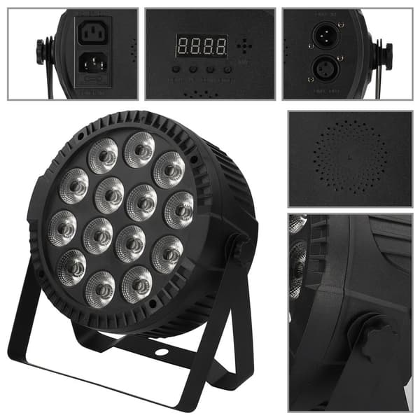RGBW LED Scenebelysning, 60W Effekt, Flere Kontroltilstande,EU Stik