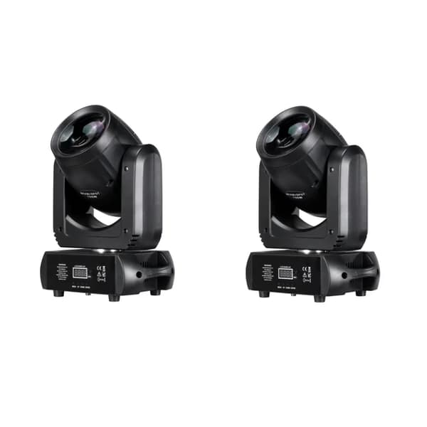 LED Moving Head Lys, 150W Strøm, Stråle og Spot Lys Effekter, 2 stk 150W Beam Spot, EU-stik