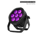 Miniatyrbillede 2 af 2: LED Par lys, Vandtæt, RGBW Udendørs IP65, vandtæt 7x18W, EU-stik