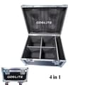 Miniatyrbillede 2 af 2: 750W Kold Funkmaskine, Justerbar Springvandshøjde, Hurtig Opsætning,4i1 FlightCase kun, Sort Skjold