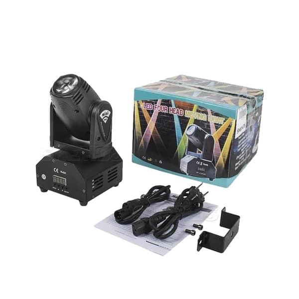 LED Moving Head Lys, RGBW Farveblanding, Høj Effekt 10W, LED 10W Beam Light, EU-stik