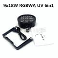 Miniatyrbild 2 av 2: LED Par-ljus, RGBWA UV-färgblandning, SlimPar-design, 9x18W, EU-Stecker