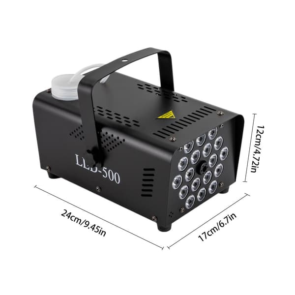 500W Sumukone, Langaton Kauko-ohjain, Värikäs LED-valaistus, 2500CFM Teho