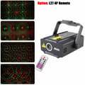 Miniatyrbillede 2 af 2: Laserstjerneprojektor, 4 mønstre, sceneeffektlys, L27 4P Fjernbetjening, EU-stik