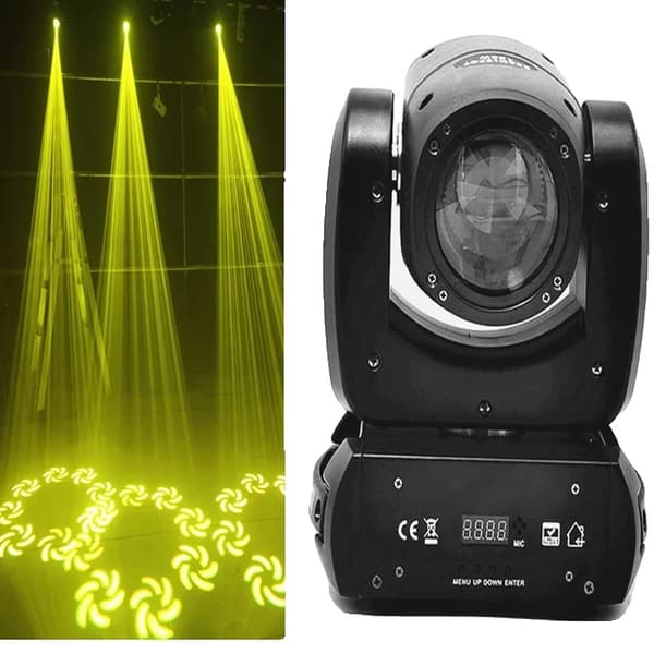 Flytbar hovedlys, 230W strøm, DMX-kompatibelt, 120w spotstråle, EU-stik