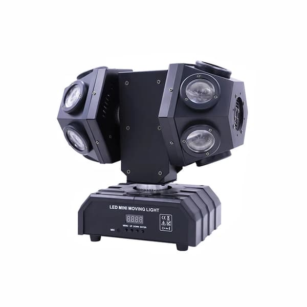 LED Moving Head Lys, Super Beam Effekt, RGBW Farveblanding, 1PCS scenebelysning, EU-stik