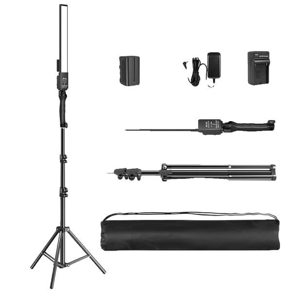 Fotograferingslys Kit, Håndholdt & Dæmpbar, Batteridrevet,Lys 2