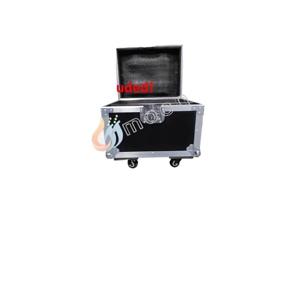 600W Kold Funkmaskine, Funkhøjde 1,5-5m, Hurtig Opsætningstid,Sort, Kun Flightcase 2i1