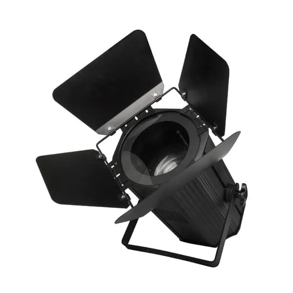 LED Par Lys, 200W COB Zoom, Varm+Kold Hvid, Med bar døre, EU-stik