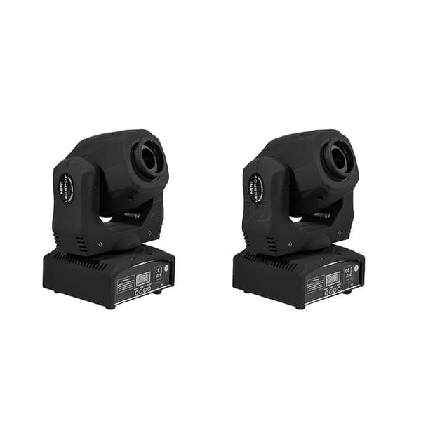 LED Moving Head, 60W Strøm, DMX Projektor, Kun 2PCS 60W, EU-stik