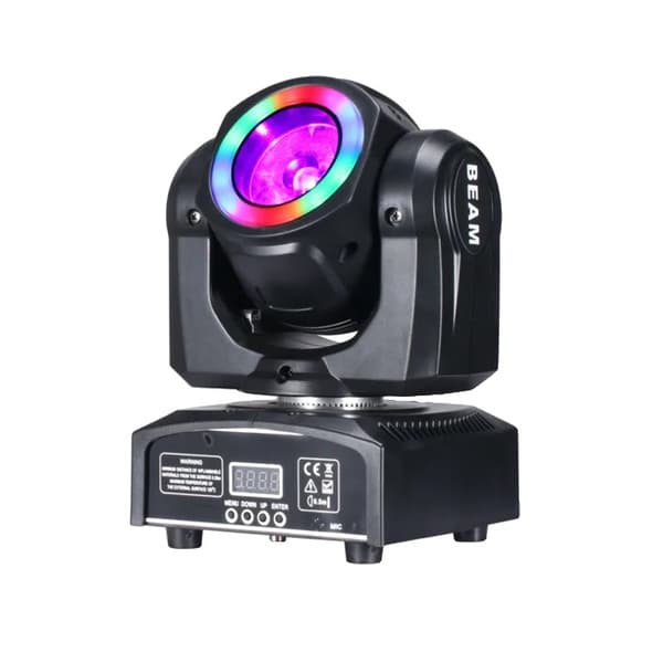 Flytbart LED-scenelys, 60W Beam, RGB 3i1 Halo, 1 lys 60W BEAM, EU-stik