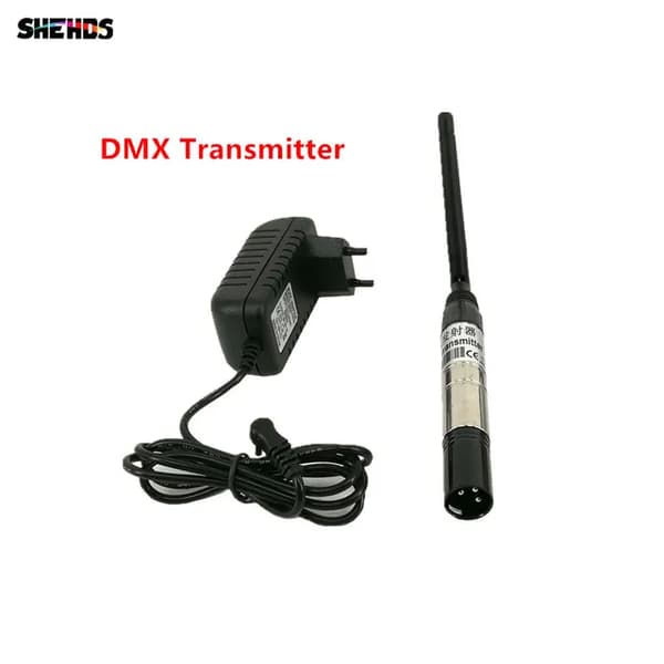 DMX Trådløs Modtager, Trådløs Kontrollys, DJ Belysning, DMX Transmitter, EU-stik