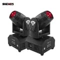 Miniatyrbillede 2 af 2: Mini LED Moving Head Lys, Spot Beam, DMX512 Strobe, 2 stk, EU-stik