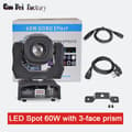 Miniatyrbillede 2 af 2: Mini Moving Head Scene Lys, 60W LED, 3-Face Prismeffekt,EU-stik, Prism Model 60W