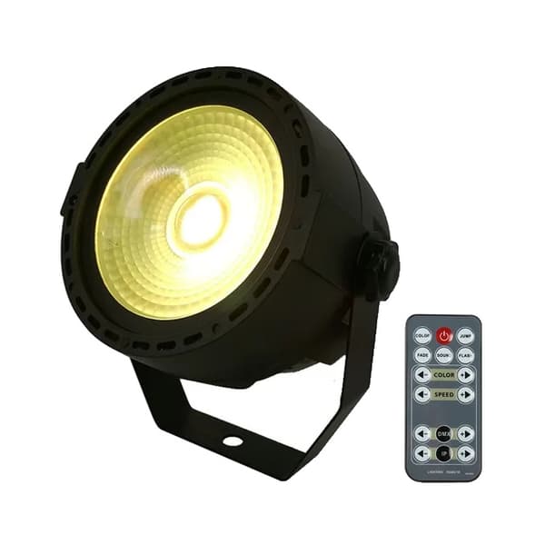UV LED Par Lys, Trådløs Fjernbetjening, RGB Farveblanding, RC 3i1 30W COB Par, EU-stik