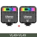 Miniatyrbillede 2 af 2: RGB LED Video Light, Justerbar Farvetemperatur, Kompakt og Bærbar Design,2 stk. VL49