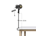 Miniatyrbillede 2 af 2: Fotografering LED Video Lys, Justerbar 1000-9000K Farvetemperatur, Høj CRI 95,Med skrivebordsklip A