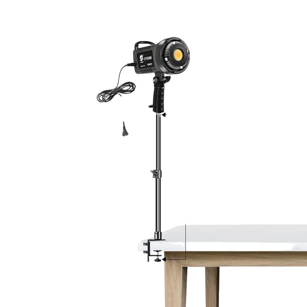 Fotografering LED Video Lys, Justerbar 1000-9000K Farvetemperatur, Høj CRI 95,Med skrivebordsklip A