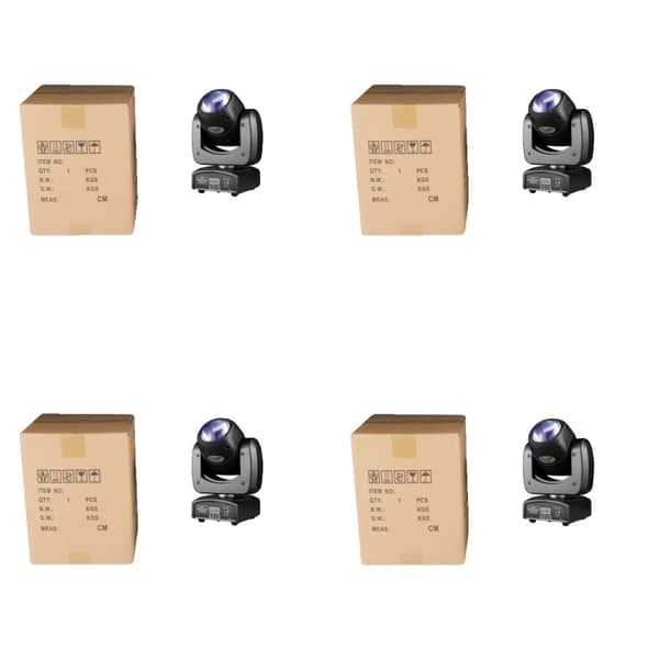 90W RGBW LED-liikkuva päävalo, 540° panoraama, 180° kallistus, DMX-ohjaus,4 VALOA, EU-pistoke