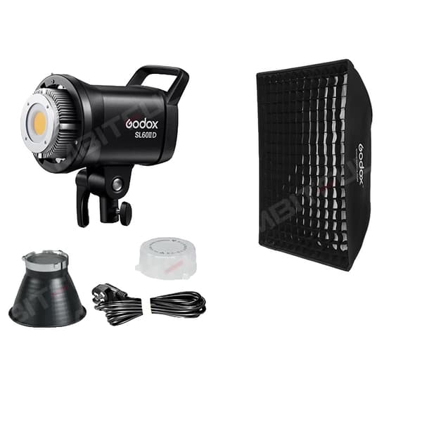 Godox SL60IID COB LED Videolys, Dagslys 5600K, Trådløs Kontrol,SL60IID Kit 2