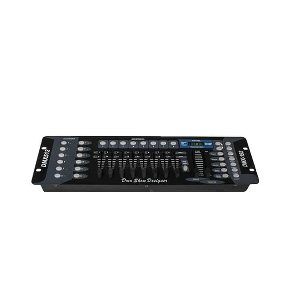 DMX-controller, 192 kanaler, scenelyskontrol, 192 Konsol, EU-stik