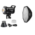 Miniatyrbillede 1 af 2: Godox LED Videolys, 5600K Farvetemperatur, 2.4GHz Trådløs Kontrol,SL60IID Kit 4