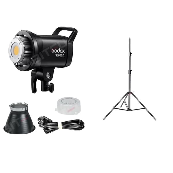 Godox LED Videolys, 5600K Farvetemperatur, 2.4GHz Trådløs Kontrol,SL60IID Kit 1