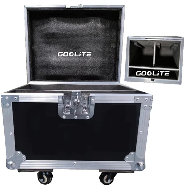 Kold Funkmaskine, 750W Effekt, Justerbar Sprayhøjde,2i1 FlightCase kun, Sort Skjold