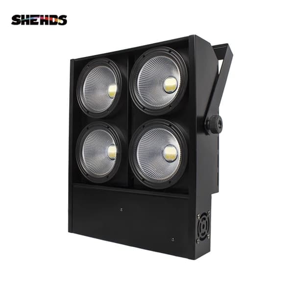 LED Blinderlys, 4x100W & 200W muligheder, Kold & Varm Hvid, 4eyes cool varm, EU-stik