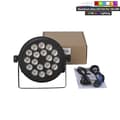 Miniatyrbild 2 av 2: LED Flat Par, Aluminiumlegering Konstruktion, RGBW/RGBWA+UV Färgblandning, 4 st 18x18W, EU-kontakt