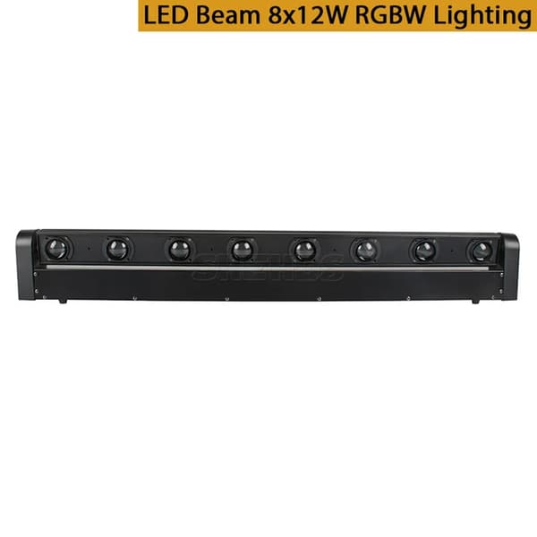 Scenelys, DMX LED-teknologi, Uendeligt roterende stråle, LED Beam 8x12W, EU-stik