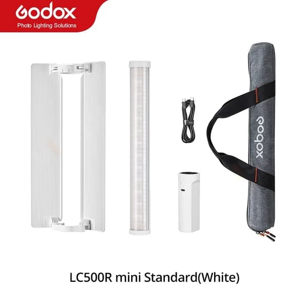 LC500R Mini LED-lysstick, Justerbar farvetemperatur på 2500K-8500K, Høj farvegengivelse (CRI),LC500R mini hvid