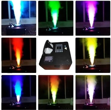 LED 24x9W RGB 3i1 Røgmaskine, 1500W Effekt, DMX 9 Kanaler, Selvstændig Installation