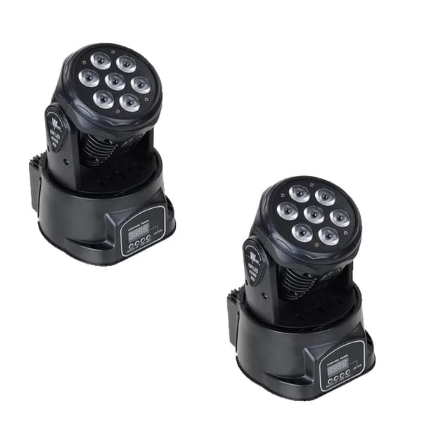 Pieni Led-liikkuva päävalo, 7x12wrgbw, 14 kanavaa