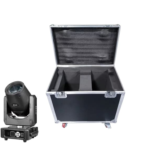 Flytbar hovedlys, mini størrelse, skarpt lysstråle, 1 Flightcase