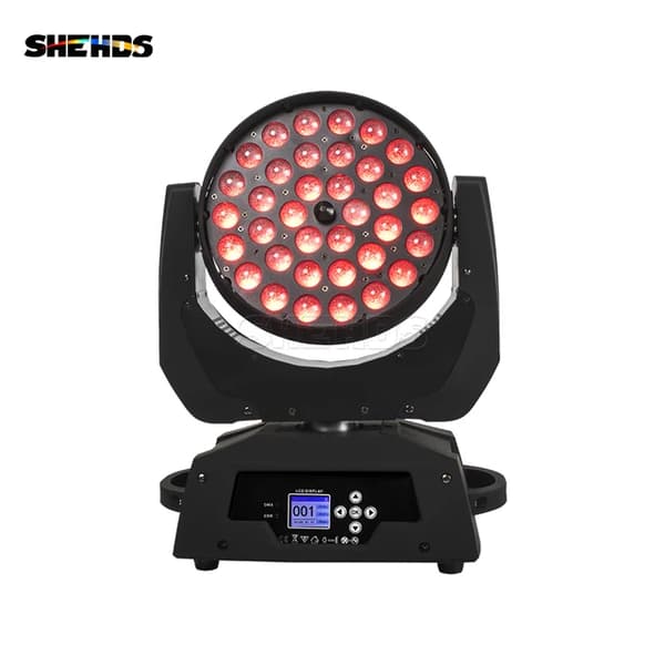 LED Moving Head Lys, RGBWA+UV Farveblanding, Zoom Funktion, 1 stk, EU-stik