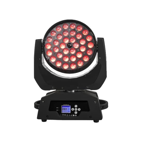 LED Moving Head Lys, RGBWA+UV Farveblanding, Zoom Funktion, 1 stk, EU-stik