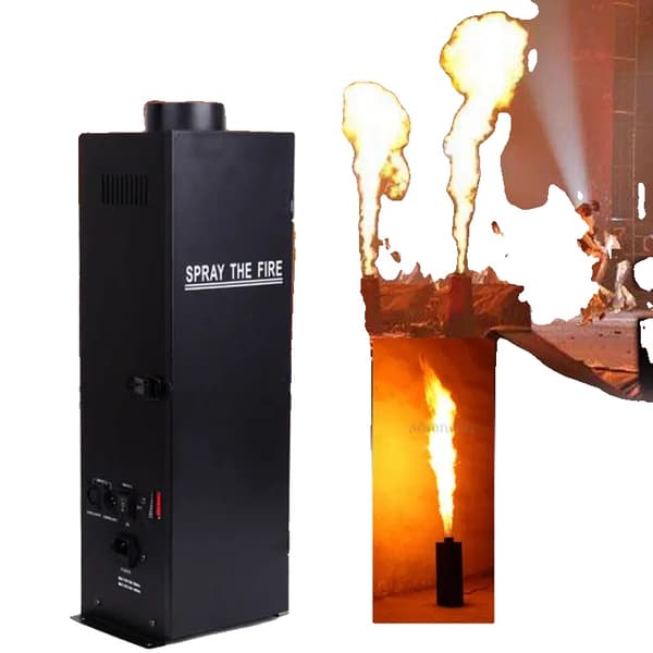Flamme Maskine, 200W Effekt, DMX Kontrol