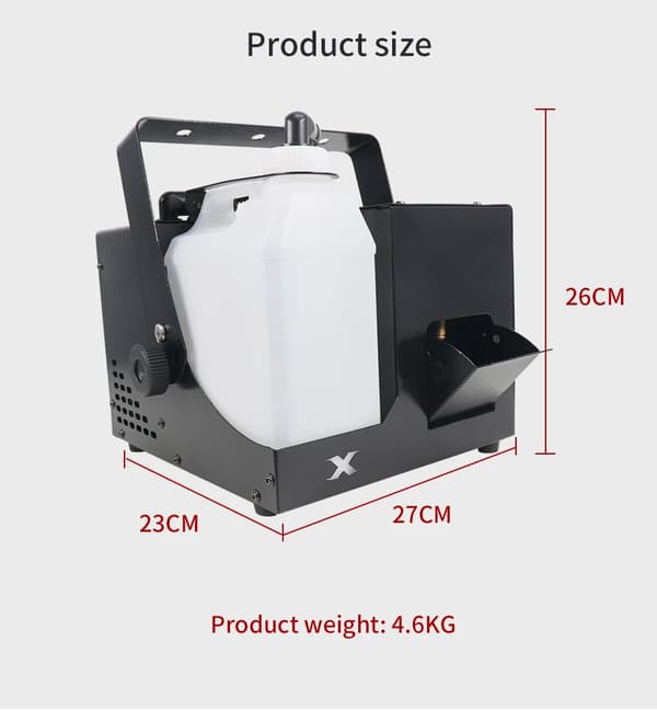 Røgmaskine, 220V, DMX Kontrol,1000W 220V, EU stik