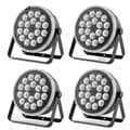 Miniatyrbild 1 av 2: RGBW Par-lampa, 100W effekt, DMX512-kontroll, IP20-skydd,4ST, EU Kontakt