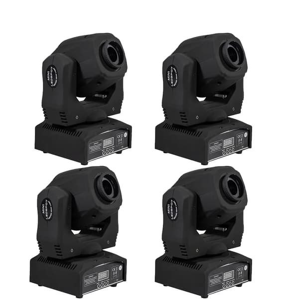 LED Spot Gobo Moving Head Lys, 60W Udgivelse, 7 Farver + Hvid, 4 stk Konfiguration,EU, 4stk 60W