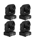 Miniatyrbillede 1 af 2: LED Spot Gobo Moving Head Lys, 60W Udgivelse, 7 Farver + Hvid, 4 stk Konfiguration,EU, 4stk 60W