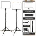 Miniatyrbillede 1 af 2: Fotografi Belysningskit, 2x17 tommer LED-paneler, Dæmpbar lysstyrkekontrol, Bi-farvet temperatur,17tommer Lys Kit