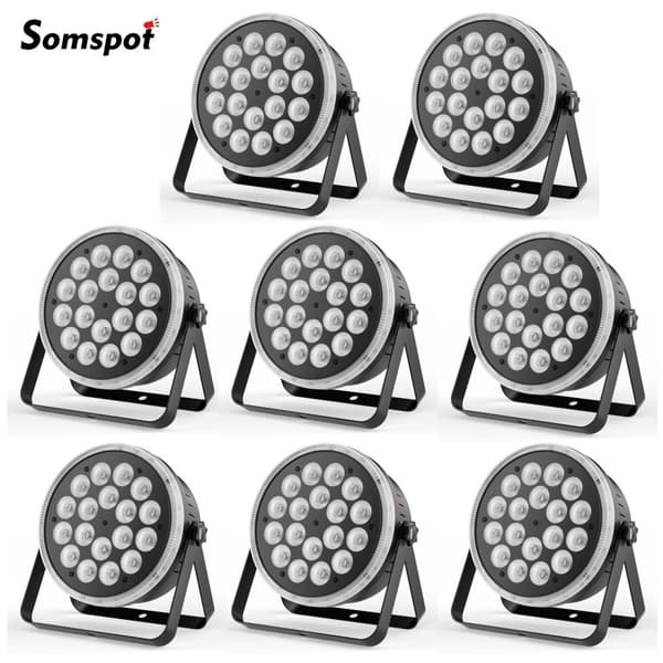 RGBW Par-lampa, 100W effekt, DMX512-kontroll, IP20-skydd,8ST, EU Kontakt