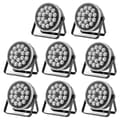 Miniatyrbild 1 av 2: RGBW Par-lampa, 100W effekt, DMX512-kontroll, IP20-skydd,8ST, EU Kontakt