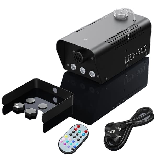 500W RGB Røgmaskine, Fjernbetjening, Selvstændig, Scenebelysningseffekt,ZQ10137, EU stik