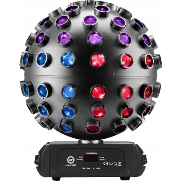 Lampe scen - spotlights Light4me LED SPHERE 5x18 W RGBWA-UV ljuseffekt