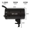 Pikkukuva 2 / 2: Valokuvausvalaistus, himmennettävä LED, säädettävä kirkkaus,115W 220V